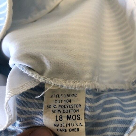 Vintage Boy 3 Piece Set Blue Jacket, Shorts and Tie 18 month Dressy Outfit - Picture 11 of 11